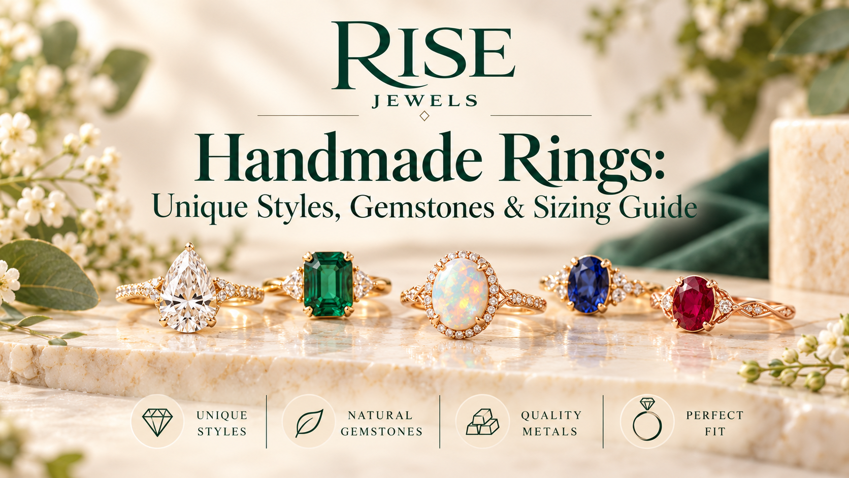 Handmade Rings: Unique Styles, Gemstones & Sizing Guide