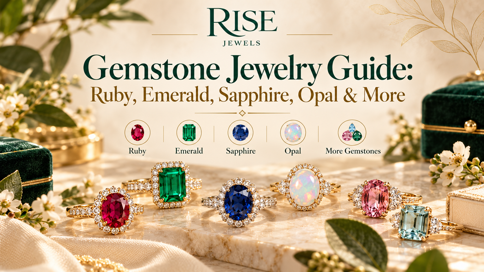 Gemstone Jewelry Guide: Ruby, Emerald, Sapphire, Opal & More