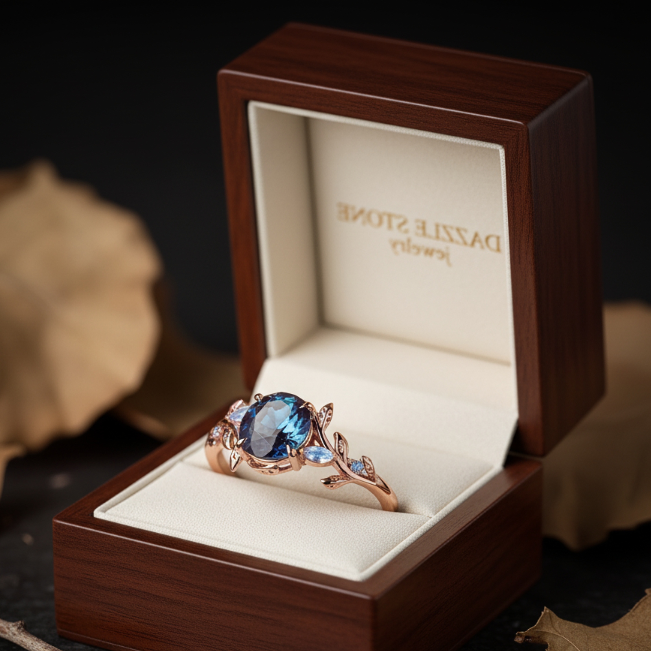 Vintage Round Alexandrite Engagement Ring, Moonstone Nature Inspired Wedding Ring, 14K Gold Delicate  Promise Ring, Anniversary Gift For Her