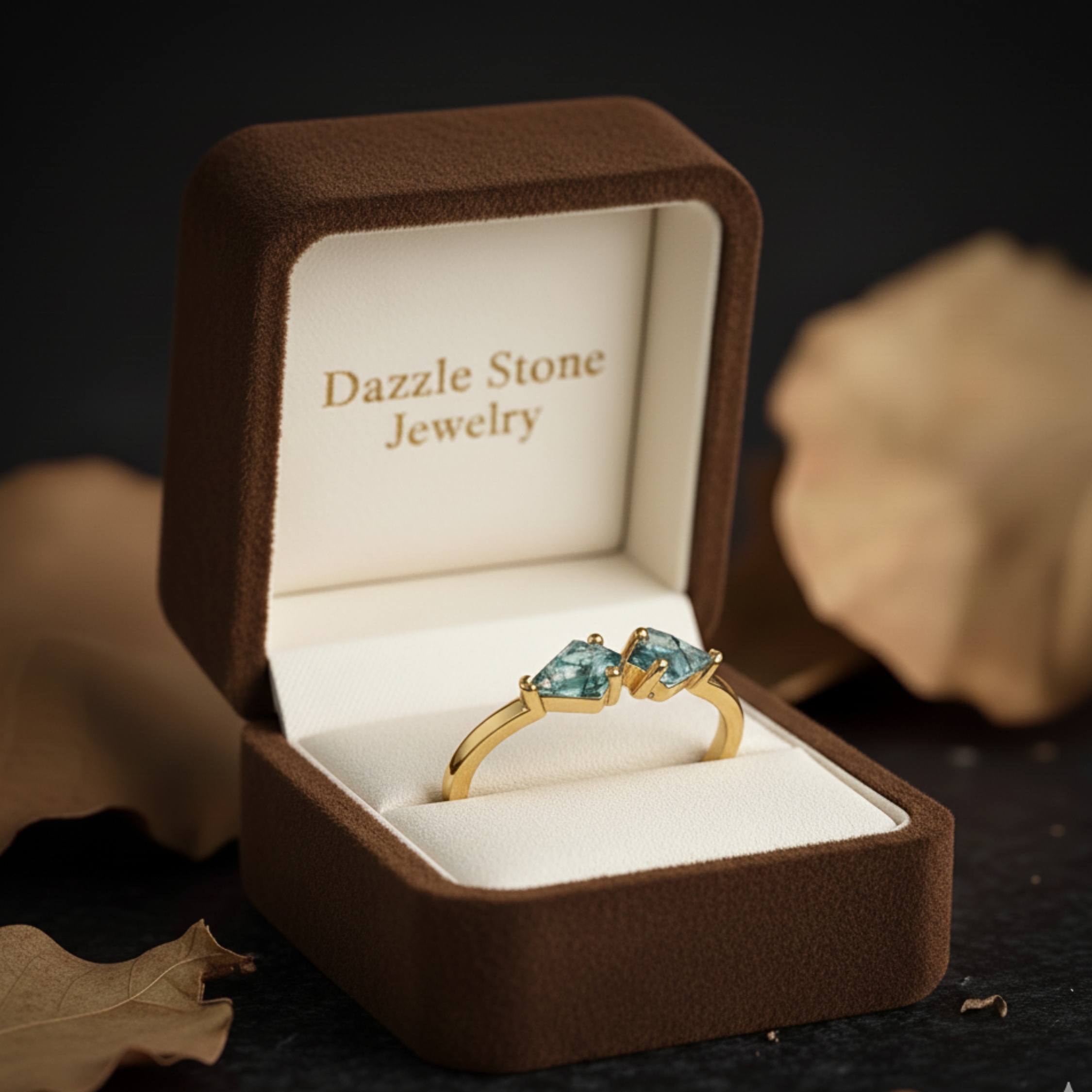 Unique Natural Kite Cut Green Moss Agate Engagement Ring, 14k Yellow gold Wedding Ring For Women, Vintage Bridal Jewelry, Anniversary Gift