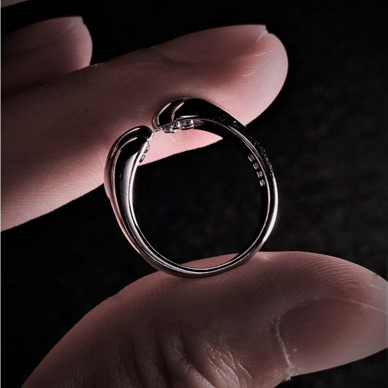 Cat Paw Ring - Open Paw Ring - Cat Ring - Pet Ring - Adjustable Ring - Animal Ring - Paw Hug Ring - Gift For Cat Lover - Animal Jewelery