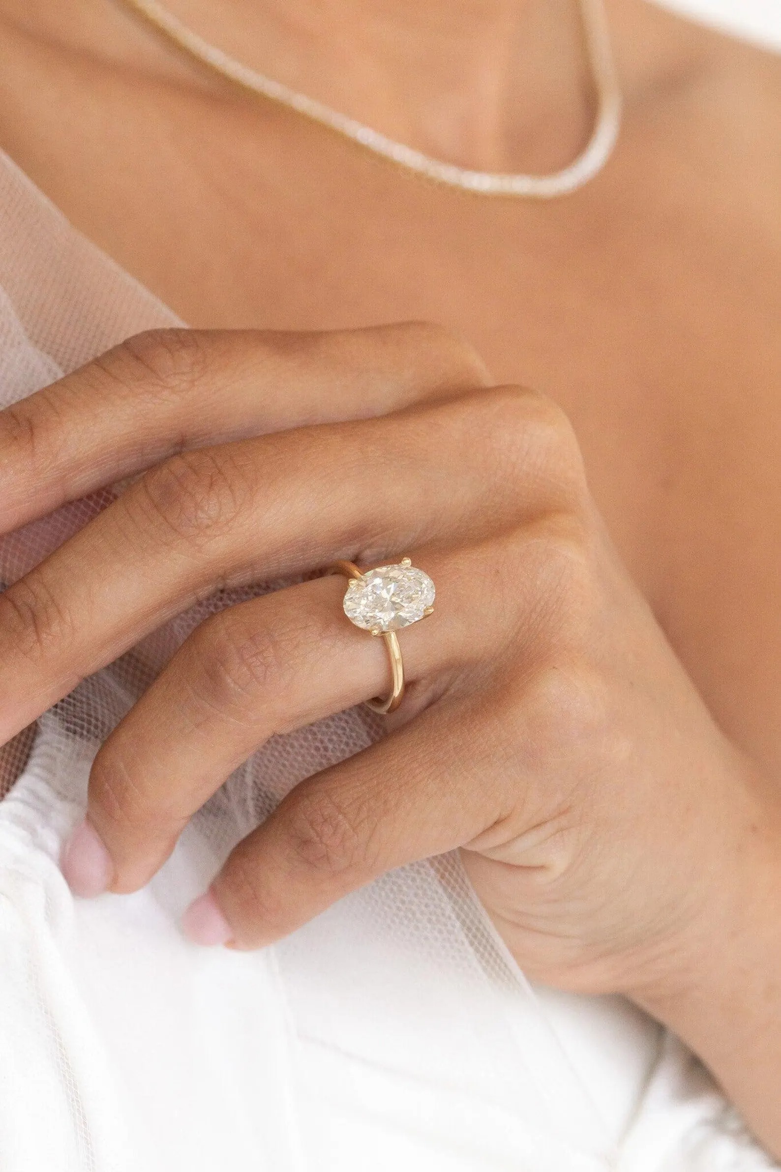 2ct Oval Cut Moissanite Engagement Ring, Oval Solitaire Moissanite Ring, 14k Solid Gold Ring, Anniversary Gift Ring, Bridal Ring, Daily Ring