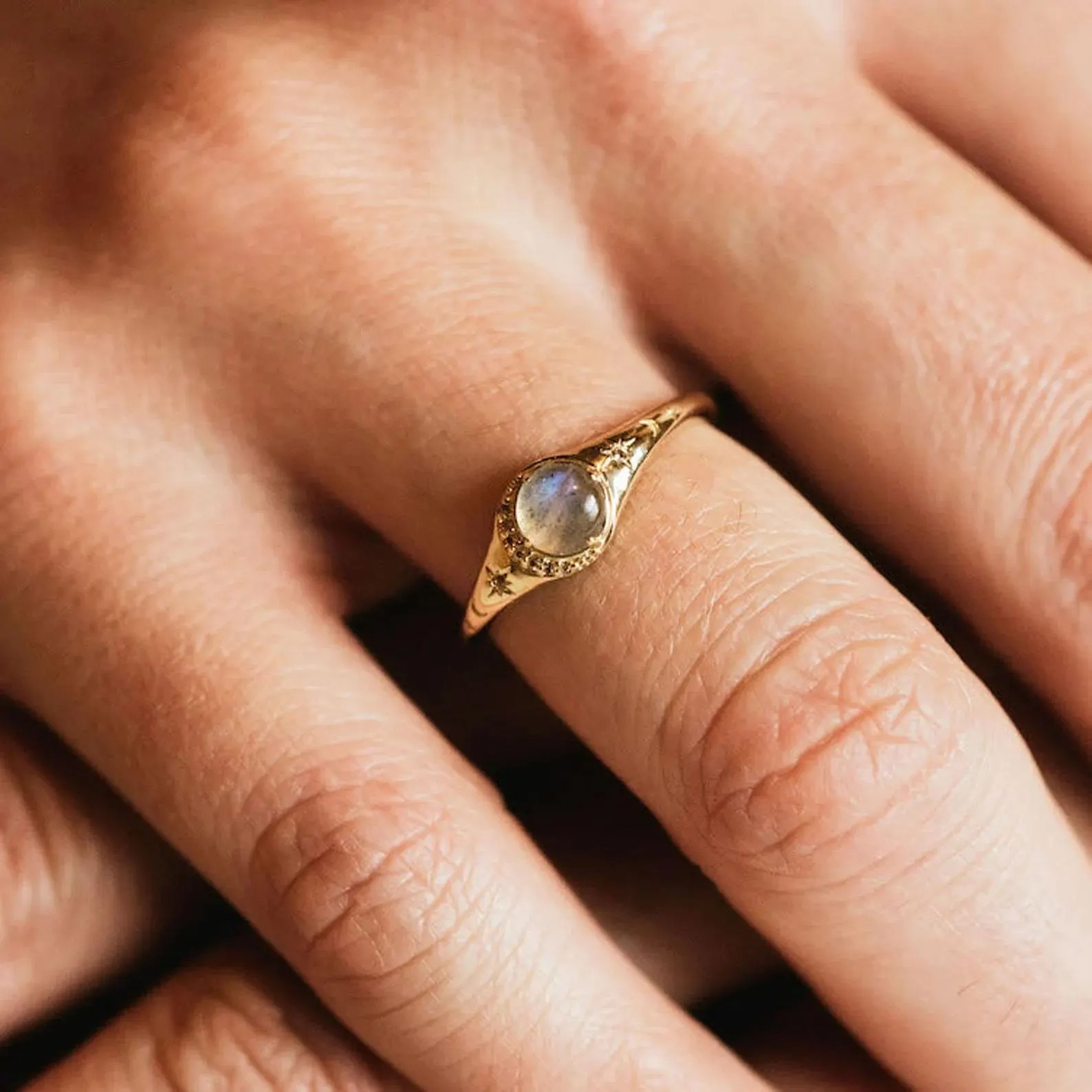 Labradorite Diamond Summer jewelry, Labradorite - Hand Crafted Kite Shape Ring, Unique Engagement Ring,Marquise Cut Sapphire Ring for women