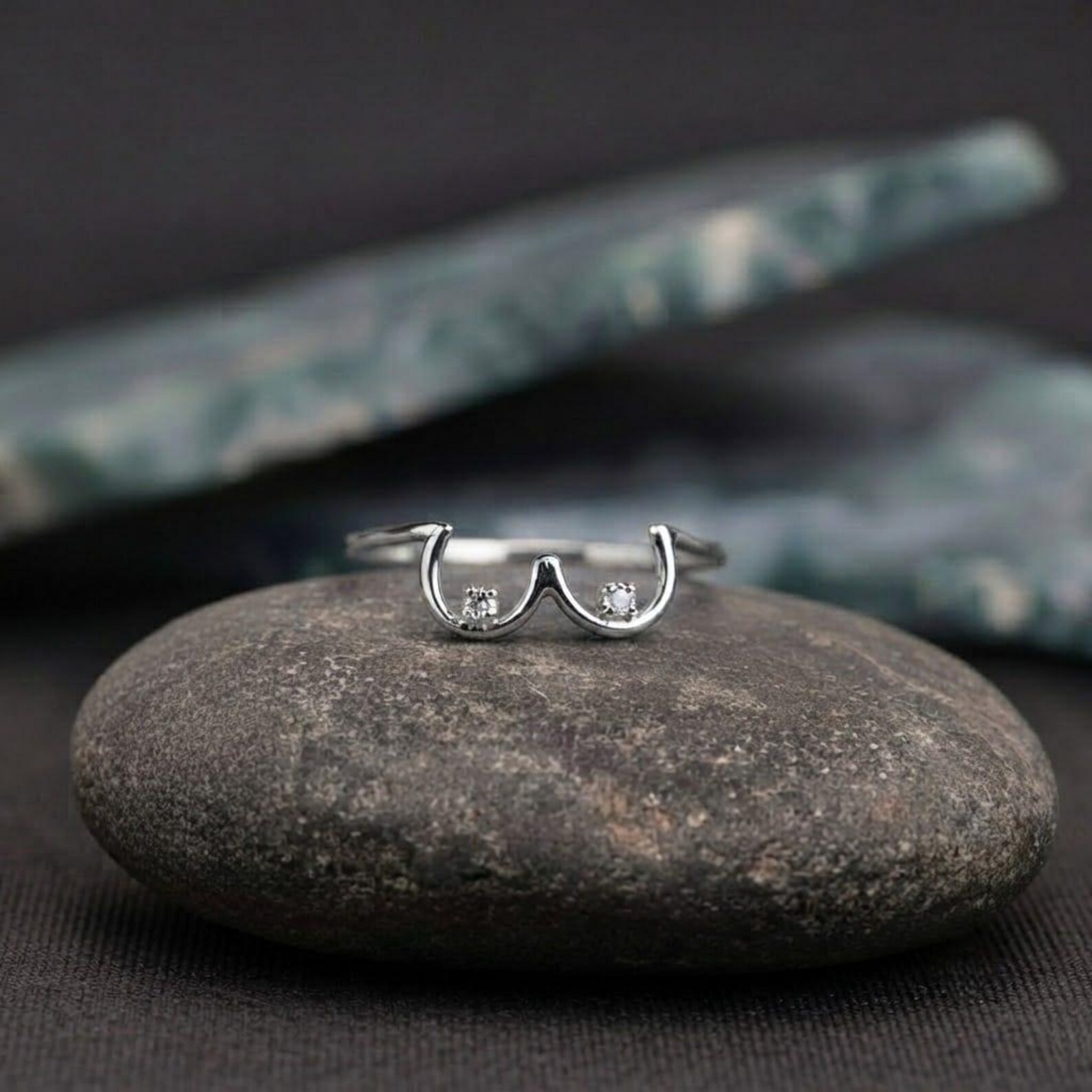14k Yellow Solid Gold Boobie Ring For Women, Celebrating Breastfeeding, Breast Cancer Awareness Ring, Feminine Ring, Gift For Her Girlfriend