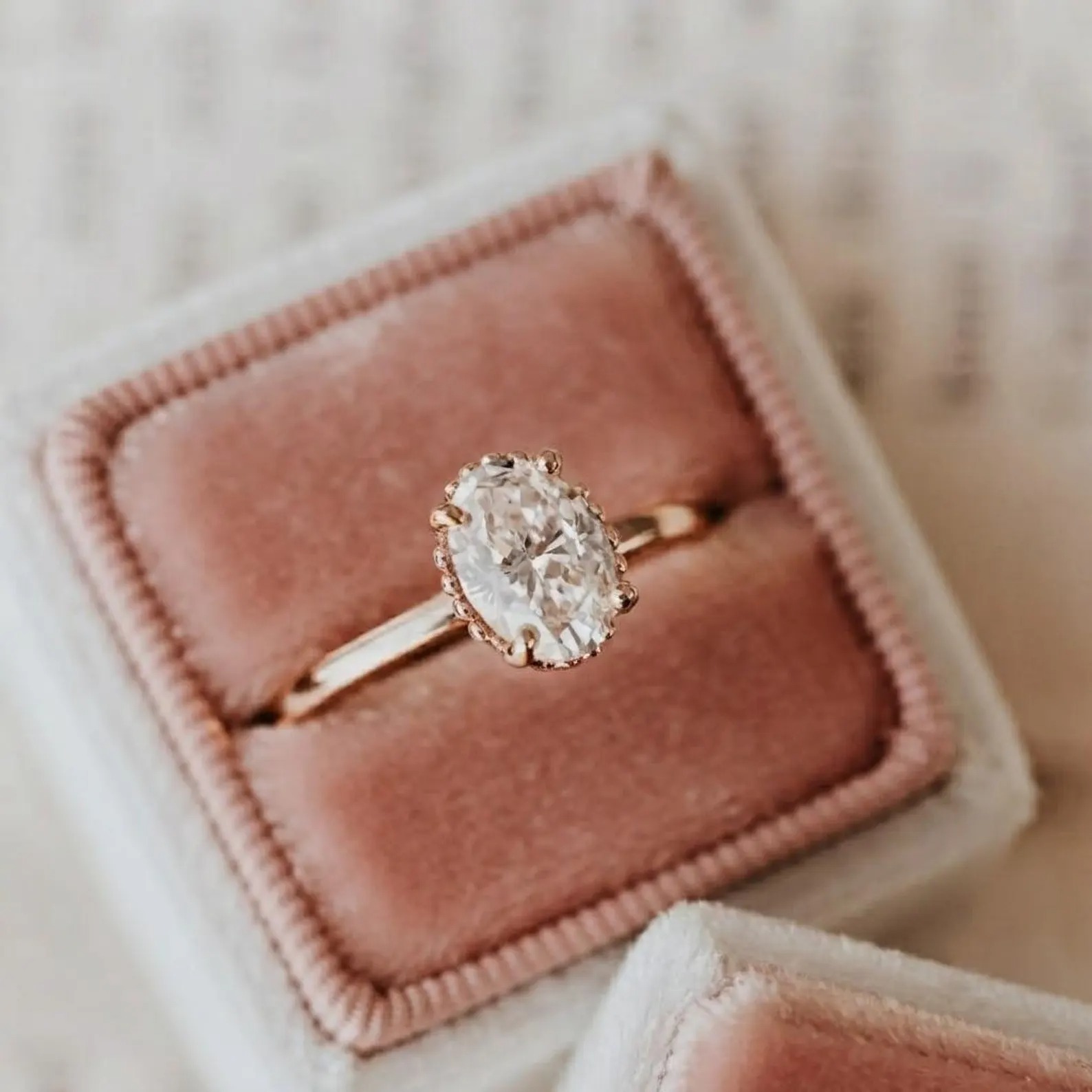Oval Moissanite Engagement Ring, 14K Gold Promise Ring, 2CT Oval Solitaire Ring, Anniversary Gift Ring, Daily Wear Ring, Bridal Gift For Her