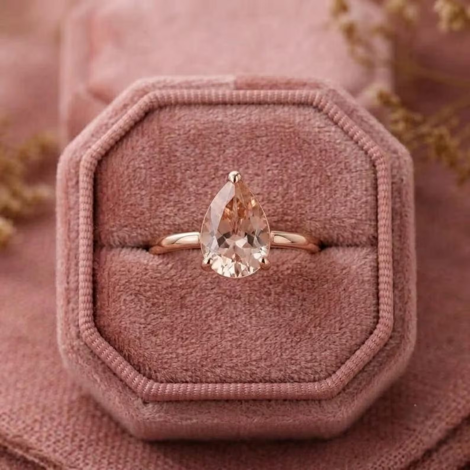 Pink Sapphire Ring, 925 Sterling Silver Handmade Ring, Pear Shape Ring, Pink Gemstone Ring, Single Stone Statement Ring, Bridal Gift For Her