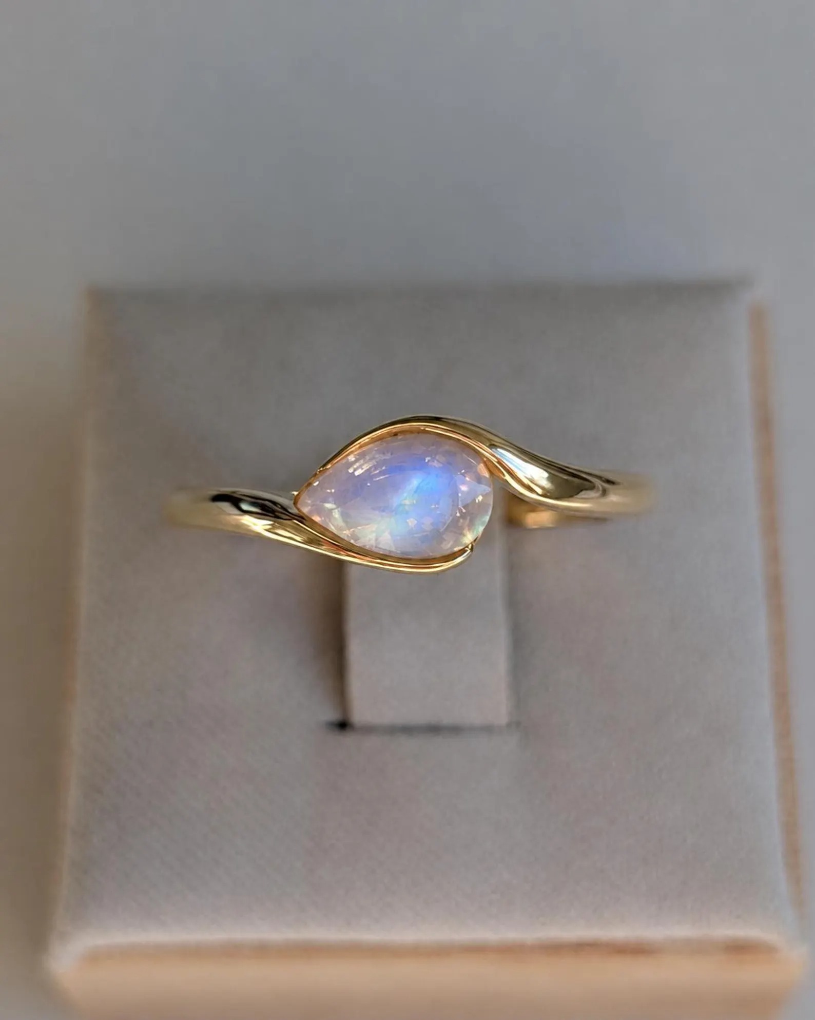 Marquise Moonstone Ring: East-West Sterling Silver Signet, Way Moonstone Wedding Ring, Gift For Her