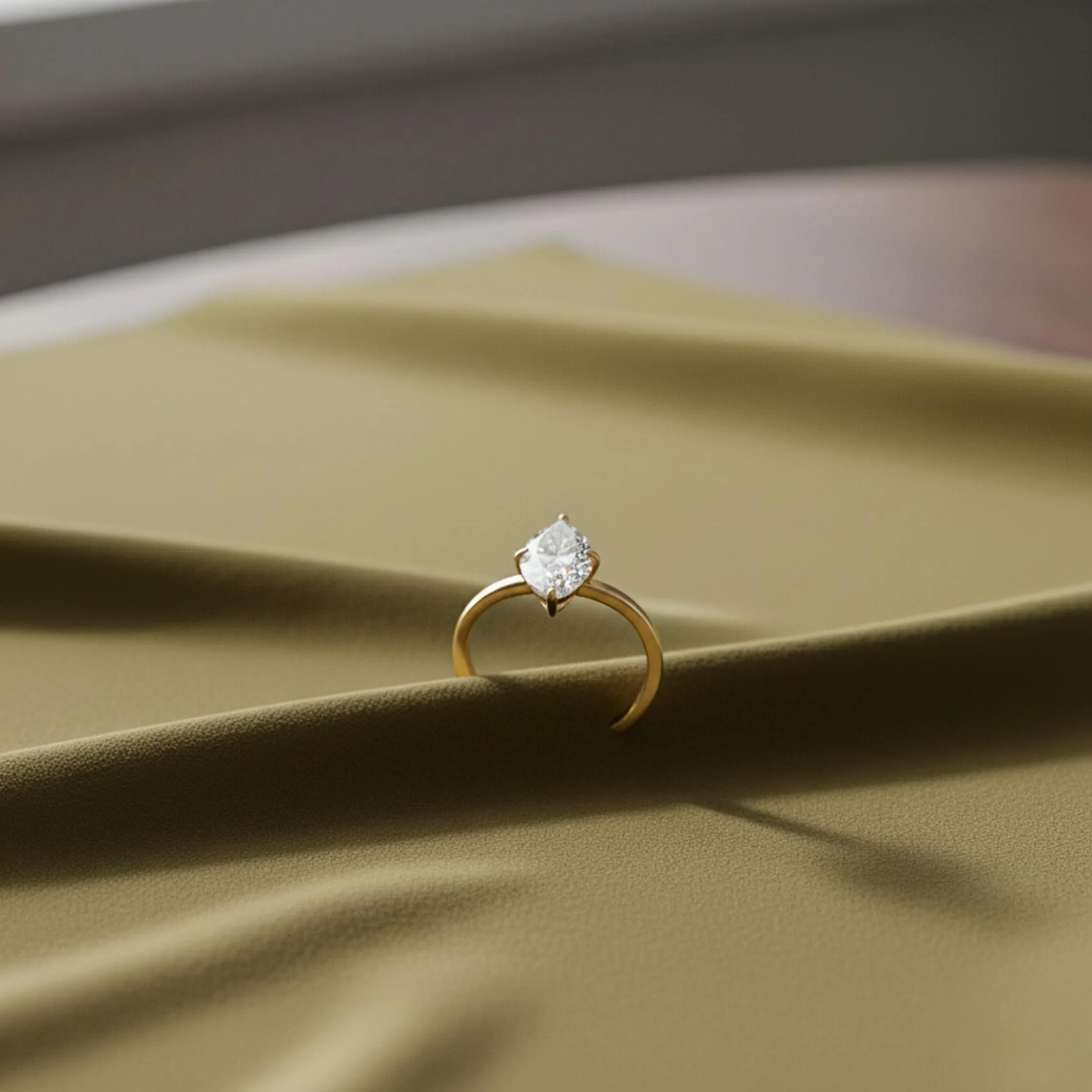 Marquise Moissanite Engagement ring 14K and 18k Solid Gold Unique Promise Wedding ring Simulated Diamond Solitaire Silver Ring, Gift For Her