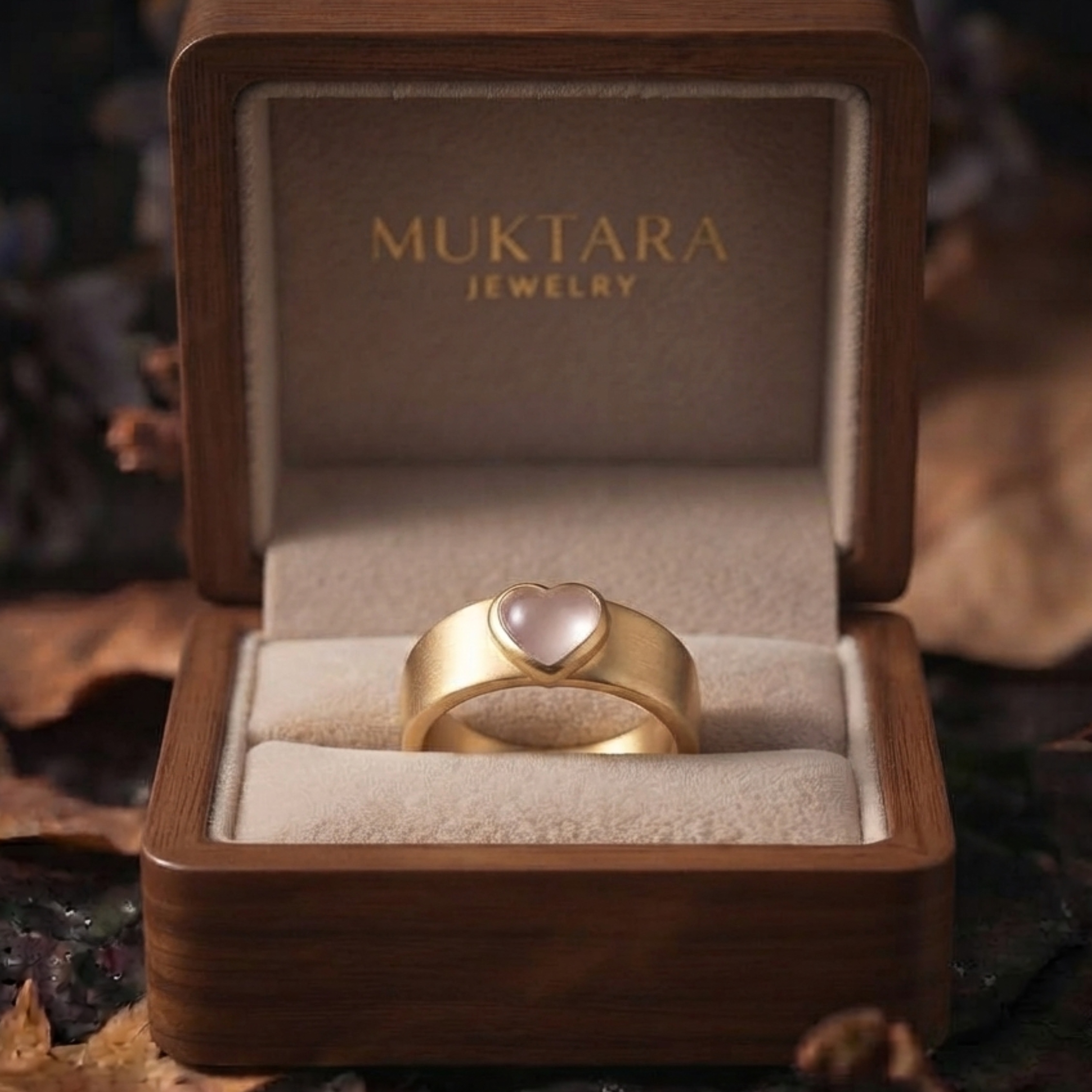 Unique Heart Shape Rose Quartz Engagement Ring/ 14k Yellow Gold Rose Quartz Crystal Boho Wide Band Jewelry/Anniversary Birthday Gift for Her