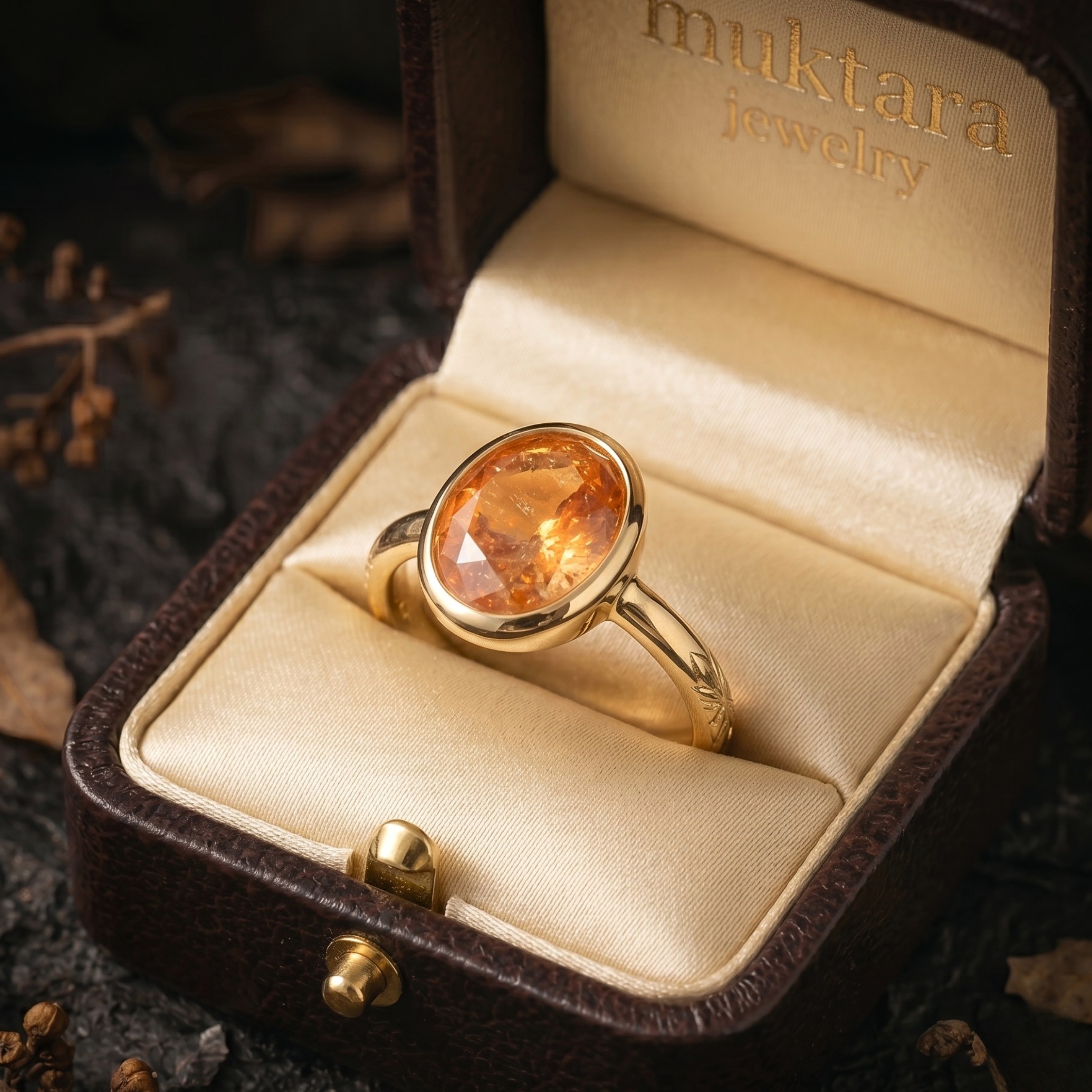 Vintage Art Deco Sunstone Single Stone Engagement Ring, Unique Oval Cut Promise Statement Jewelry, Orange Gemstone Ring, Anniversary Gift