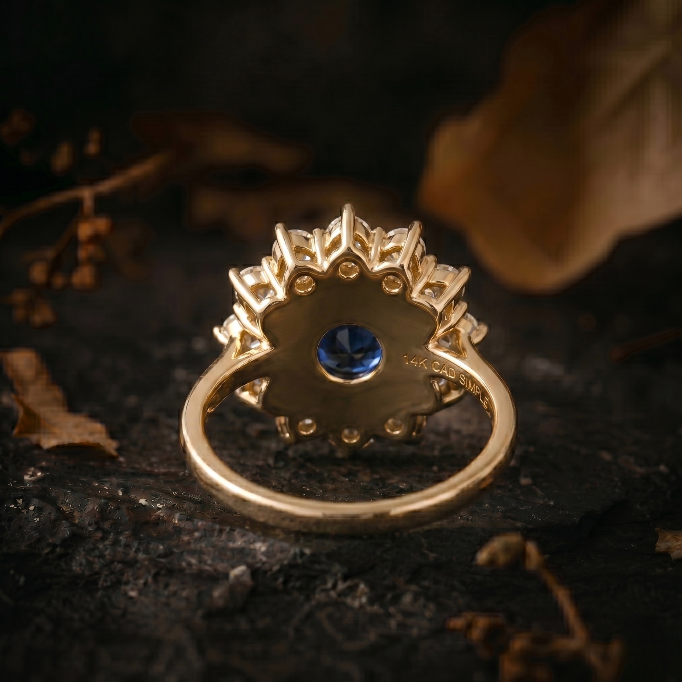 Round Cut Sapphire Moissanite Engagement Ring/September Birthstone Jewelry/Promise Wedding Blue Stone Ring/Anniversary Birthday gift for her