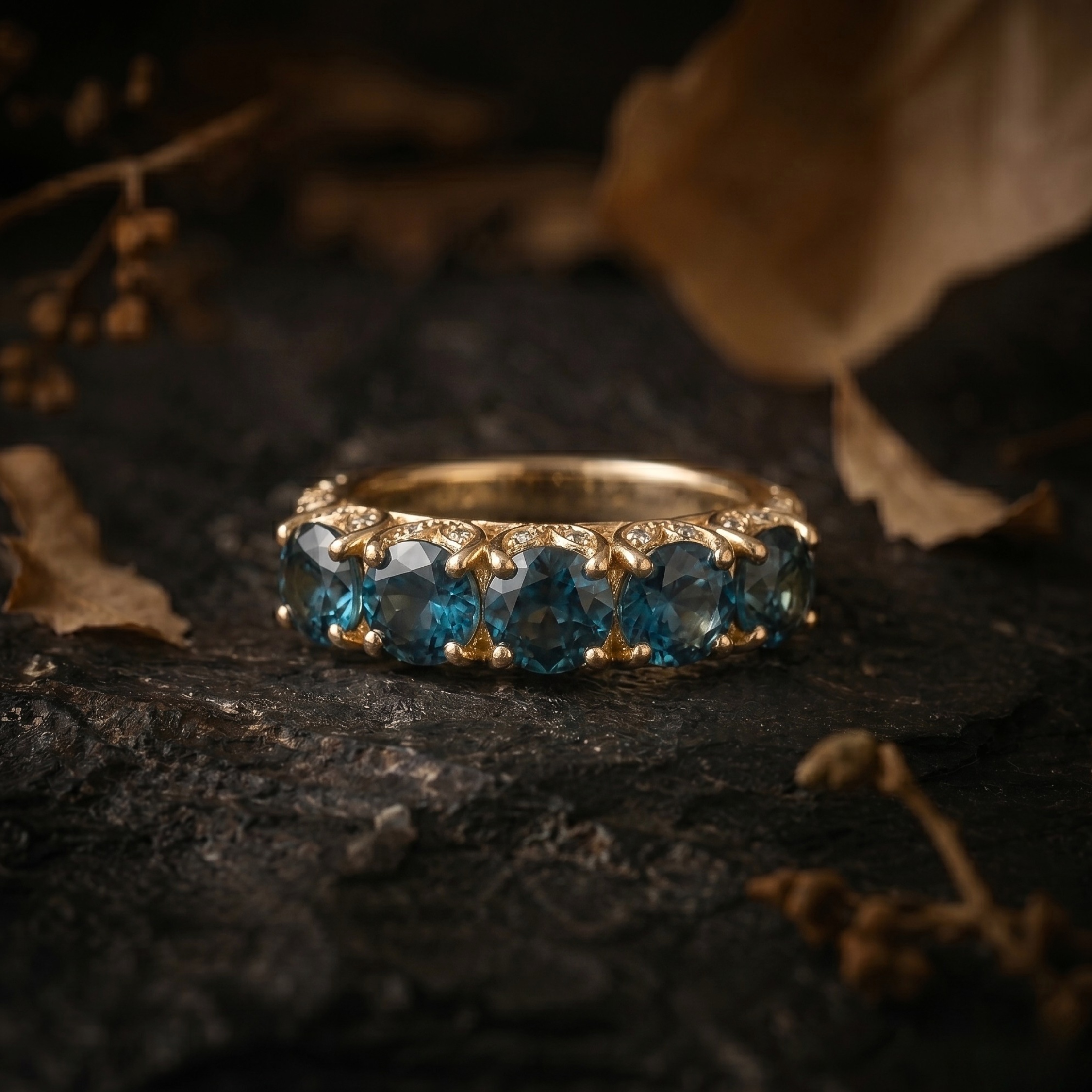 Unique Round Cut Teal Montana Sapphire Engagement Ring, Vintage Blue Green September Birthstone Jewelry, Anniversary Birthday Gift For Women